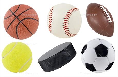 تصویر با کیفیت توپ های ورزشی 